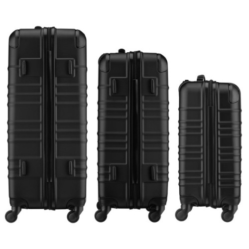 Набір валіз Wenger Amplar 3 в 1 (S,M,L) пластик, 4 колеса, чорний (653149)