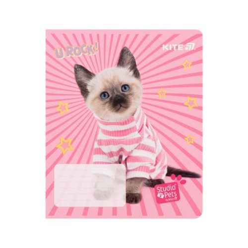 Зошит Kite Studio Pets, 12 аркушів, клітинка (SP25-232)