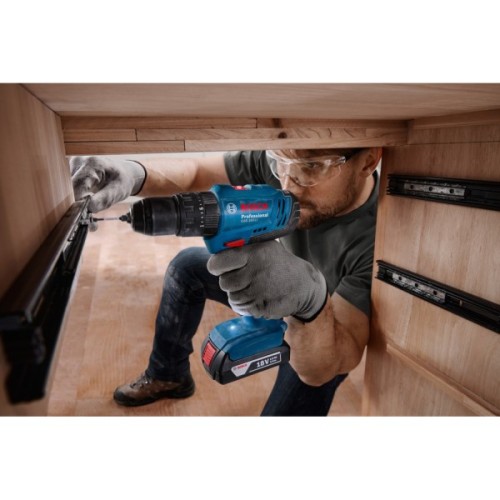 Шуруповерт Bosch GSB 183-LI 18V, 1х2Ah, 21-56Нм, 374-1815 об/хв, кейс, 1.2кг (0.601.9K9.101)