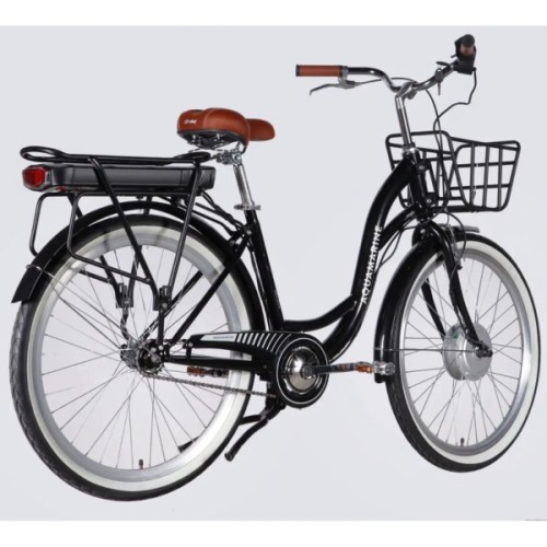 Електровелосипед Dorozhnik 26" eAQUAMARINE BH рама-17" 36B 13А*г 500Вт 2026 чорний (ELB-D-26-296)
