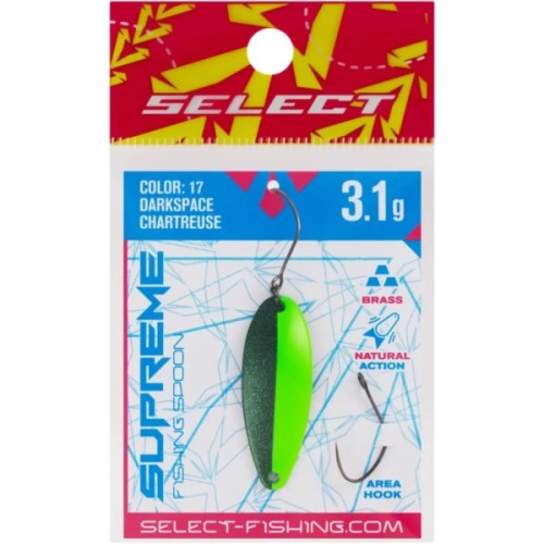 Блешня Select Supreme 3.1g 34mm 17 DarkSpace Chartreuse (1870.80.75)