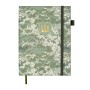 Тижневик Buromax недатований MILITARY, A5, світло-зелений, штуч.шкіра, 336 сторінок (BM.20700-15)