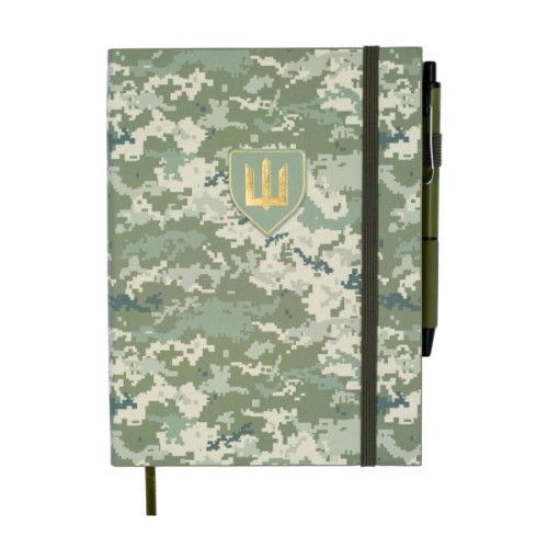 Тижневик Buromax недатований MILITARY, A5, світло-зелений, штуч.шкіра, 336 сторінок (BM.20700-15)