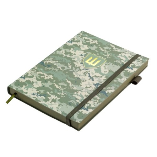 Тижневик Buromax недатований MILITARY, A5, світло-зелений, штуч.шкіра, 336 сторінок (BM.20700-15)