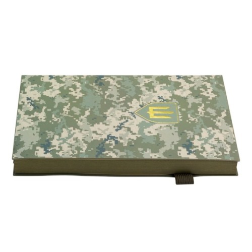 Тижневик Buromax недатований MILITARY, A5, світло-зелений, штуч.шкіра, 336 сторінок (BM.20700-15)
