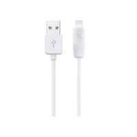Дата кабель USB 2.0 AM to Lightning 2.0m 2.4A X1 white HOCO (6957531032014)