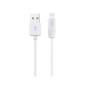 Дата кабель USB 2.0 AM to Lightning 2.0m 2.4A X1 white HOCO (6957531032014)