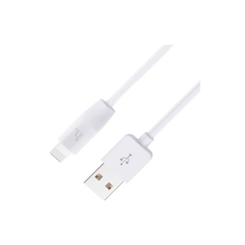 Дата кабель USB 2.0 AM to Lightning 2.0m 2.4A X1 white HOCO (6957531032014)