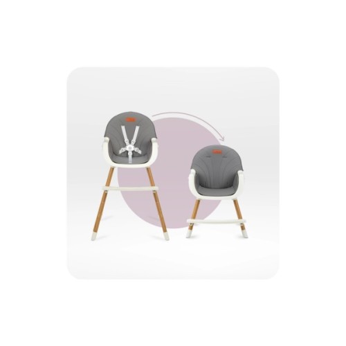Стілець для годування MoMi Reki 2в1 Grey (KRKA00034)