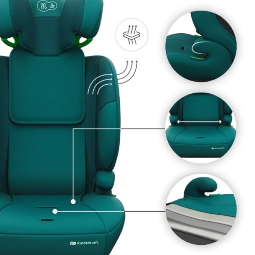 Автокрісло Kinderkraft Comfort Up 2 Plus i-Size Green (KCCOUP02GREPL00) (5902533931453)