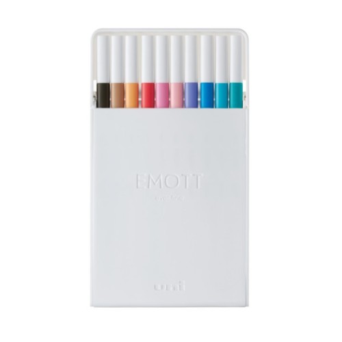 Лайнер UNI набір Emott Soft Pastel Color 0.4 мм 10 кольорів (PEM-SY/10C.02SPC)