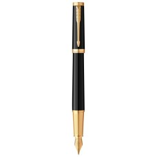 Ручка пір'яна Parker INGENUITY Black Lacquer GT FP F (60 011)