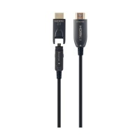 Кабель мультимедійний HDMI M to HDMI M 30.0m V2.0 AOC 4K60Hz gold Cablexpert (CCBP-HDMID-AOC-30M)