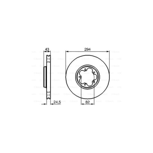 Гальмівний диск Bosch 0 986 478 303