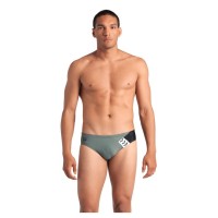 Плавки Arena Stripe Swim Briefs 007929-650 оливкй, чорний 105 (3468337395232)