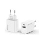 Зарядний пристрій Grand-X 1xUSB-C + 1xUSB 10.5W OCP white (CH-21W)