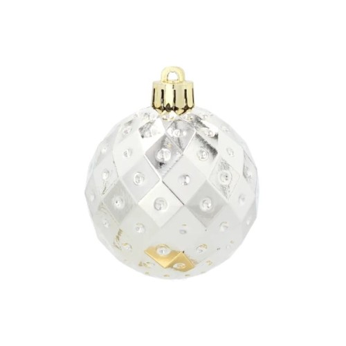 Ялинкова іграшка Chomik пластикові кульки компл. 16 шт, 6см, шампань (5900779853140_1)