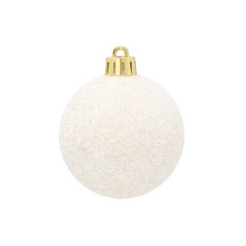 Ялинкова іграшка Chomik пластикові кульки компл. 16 шт, 6см, шампань (5900779853140_1)