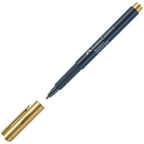 Набір маркерів Faber-Castell тонких металіків для декорування Metallics Marker M (1,5 мм) 12 кольорів (32019)