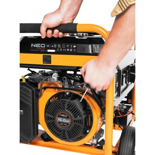 Генератор Neo Tools 230V, 1 фаза, 6/6.5kW, електростарт, AVR (04-731)