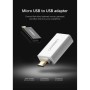 Перехідник OTG USB 2.0 AF to Micro 5P US195 white Ugreen (30529)