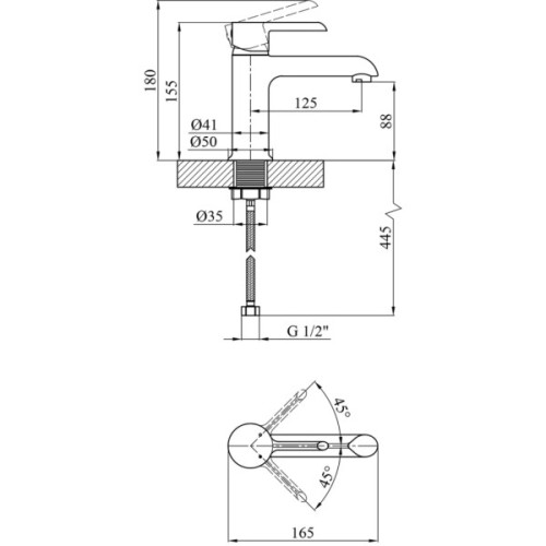 Душовий гарнітур Kroner Essen-SCH063 + змішувач Essen-SCH010 (CVS30210)