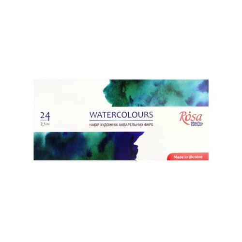Акварельні фарби Rosa Studio 24 кольори х 2.5 мл (4823098518037)
