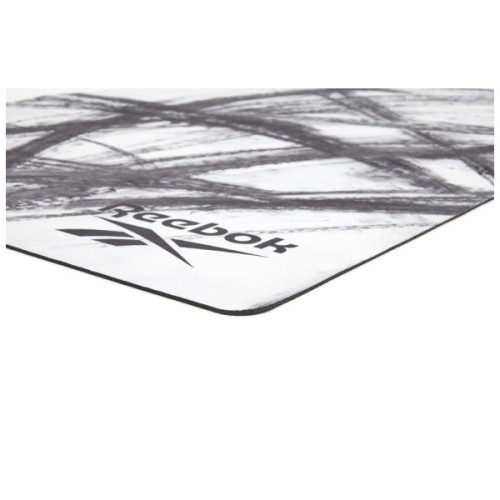 Килимок для йоги Reebok Natural Rubber Yoga Mat білий, сірий, мармур RAYG-11080OM (885652020923)
