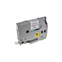 Стрічка для принтера етикеток UKRMARK RL-B-T231P-BK/WT, аналог TZE231. 12 мм х 8 м (900242)