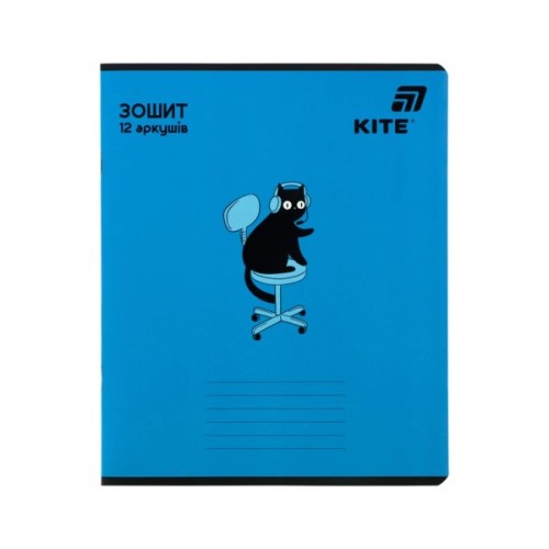 Зошит Kite One color, 12 аркушів, лінія (K26-234)