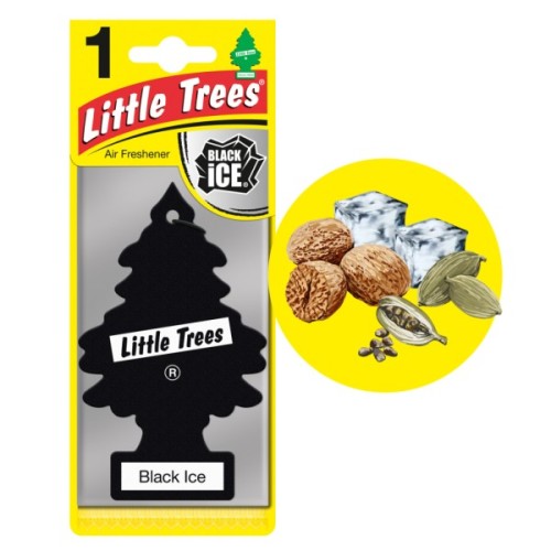 Ароматизатор для автомобіля Little Trees Чорний лід (78092)