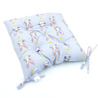 Подушка на стілець MirSon Бязь Принт 17-0527 Bunnies 50х50 см (2200006276838)