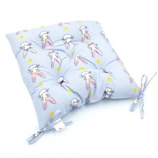 Подушка на стілець MirSon Бязь Принт 17-0527 Bunnies 50х50 см (2200006276838)