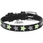 Нашийник для тварин WAUDOG Glamour з QR паспортом "Зірочка" XS Ш 15 мм Д 27-36 см чорний (35851)