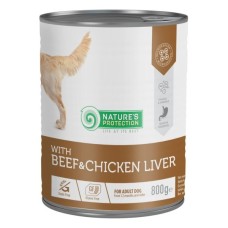 Консерви для собак Nature's Protection Beef and Chicken Liver 800 г (KIK45606)