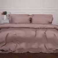 Постільна білизна MirSon Tencel №08 Beige 2x160x220 Сімейний Євро (2200009637179)