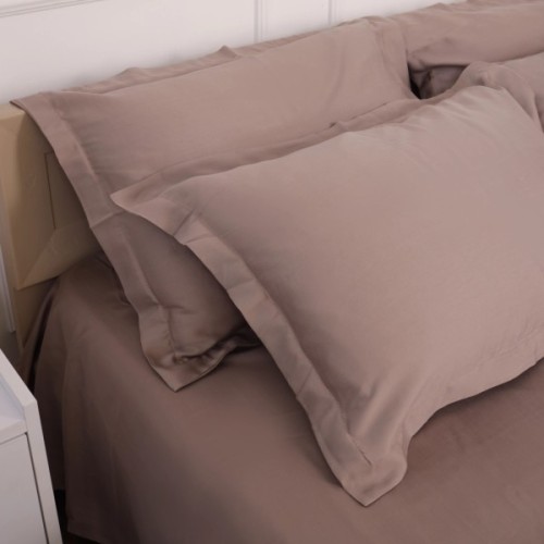 Постільна білизна MirSon Tencel №08 Beige 2x160x220 Сімейний Євро (2200009637179)