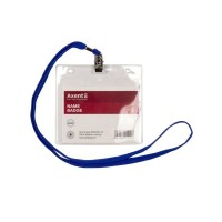 Бейдж Axent horizontal 11,6*9,2cm, string, clear (4504-А)