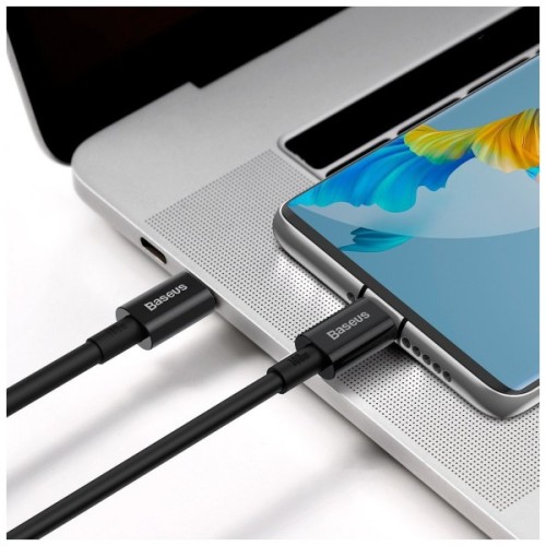Дата кабель USB-C to USB-C 2.0m 100W black Baseus (CATYS-C01)