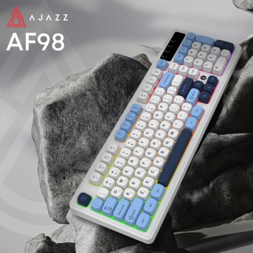 Клавіатура Ajazz AF98 USB UA White/Blue (AF98-GB)