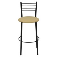Барний стілець Примтекс плюс барный 1022 Hoker black S-64 Beige (1022 HOKER black S-64)