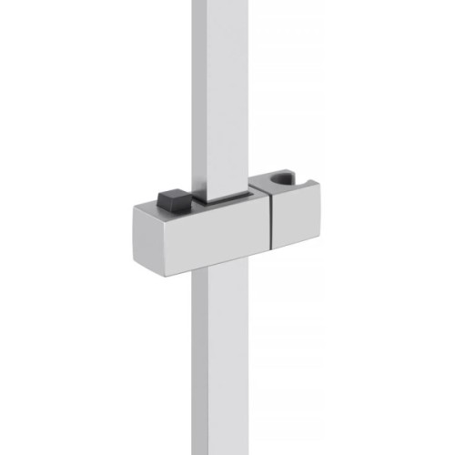 Душовий гарнітур Kroner Edelstahl Kubus-ESG010 + змішувач Edelstahl Kubus-ESG060 + штанга для душу Edelstahl Kubus-ESG23 (CVS30151)