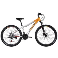 Велосипед Space 27.5" LYRA DD FR рама-15" AL 2026 помаранчево-сріблястий (OPS-SP-27.5-095)