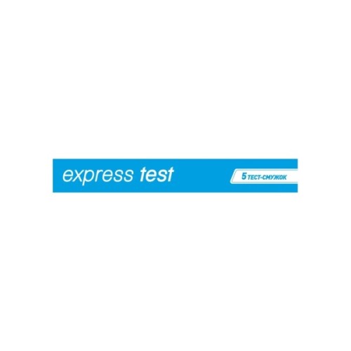 Тест на вагітність Express Test Смужка для ранньої діагностики 5 шт. (7640296960928)
