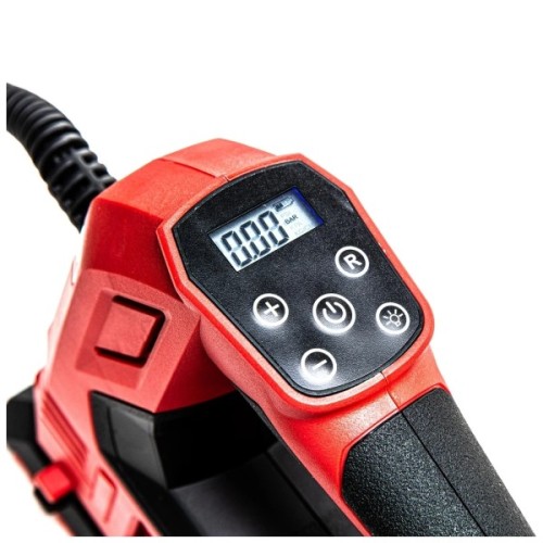 Автомобільний компресор GTM акумуляторний, 12V/18V, 6.8бар, 26л/хв, 2Ah, ЗП (ACC18/26_KIT)