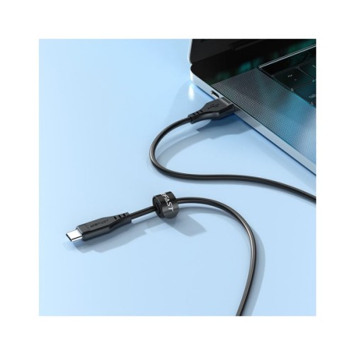 Дата кабель USB-C to USB-C 1.2m 3A TPE C3-03 Black Acefast (6974316280842)