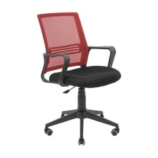 Офісне крісло Richman Джина Пластик Піастра Сітка чорна + червона (ADD0003120)