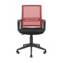 Офісне крісло Richman Джина Пластик Піастра Сітка чорна + червона (ADD0003120)