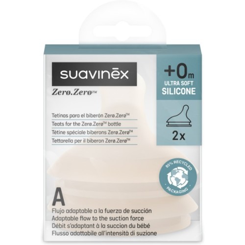 Соска Suavinex ZERO.ZERO антиколікова, адаптивний потік, нюдова, +0 м (308683)