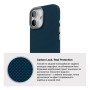 Чохол до мобільного телефона Armorstandart LikeCarbon2 MagCase Apple iPhone 17 Kevlar Dark Blue (ARM88613)